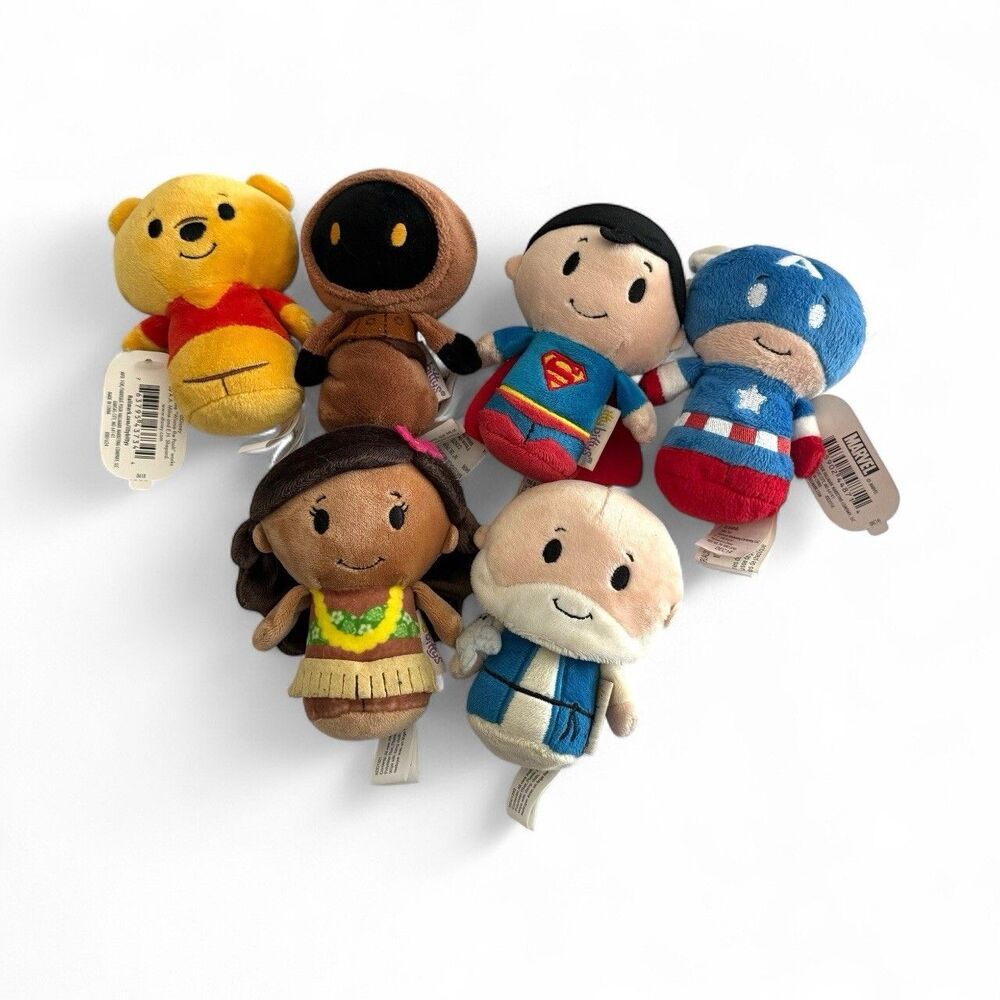 Hallmark Itty Bittys Lot Of‎ 6 Disney Marvel Star Wars NEW